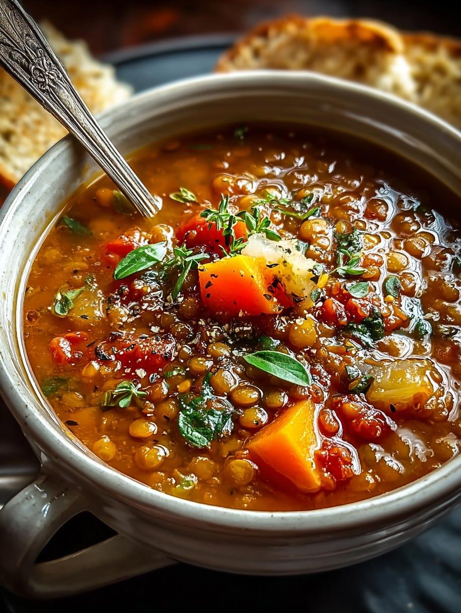 Cozy Grandmas Lentil Soup