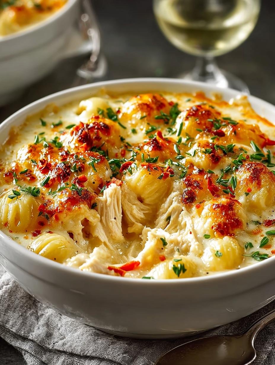 Creamy Chicken Macaroni Cheese