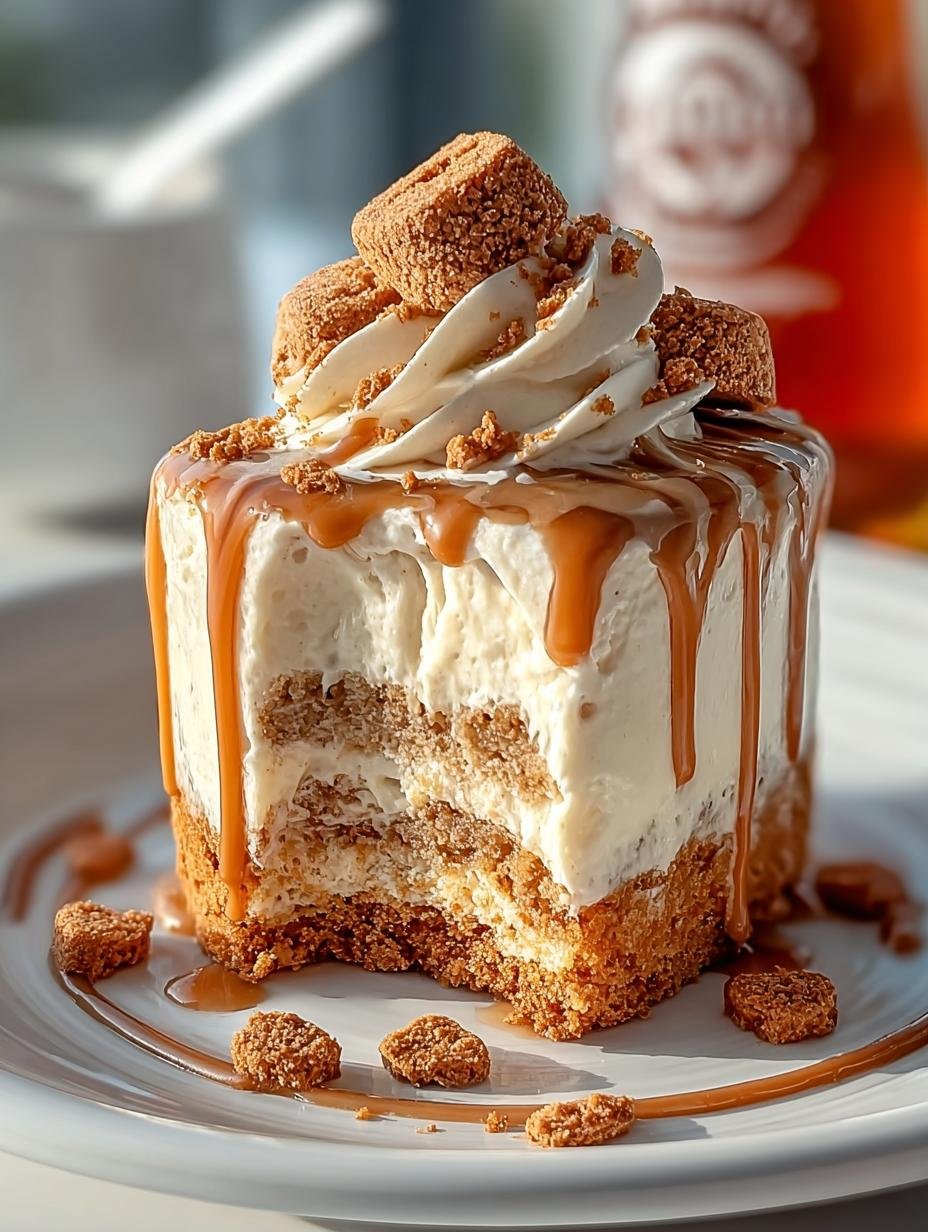 Decadent Biscoff Poke Cake