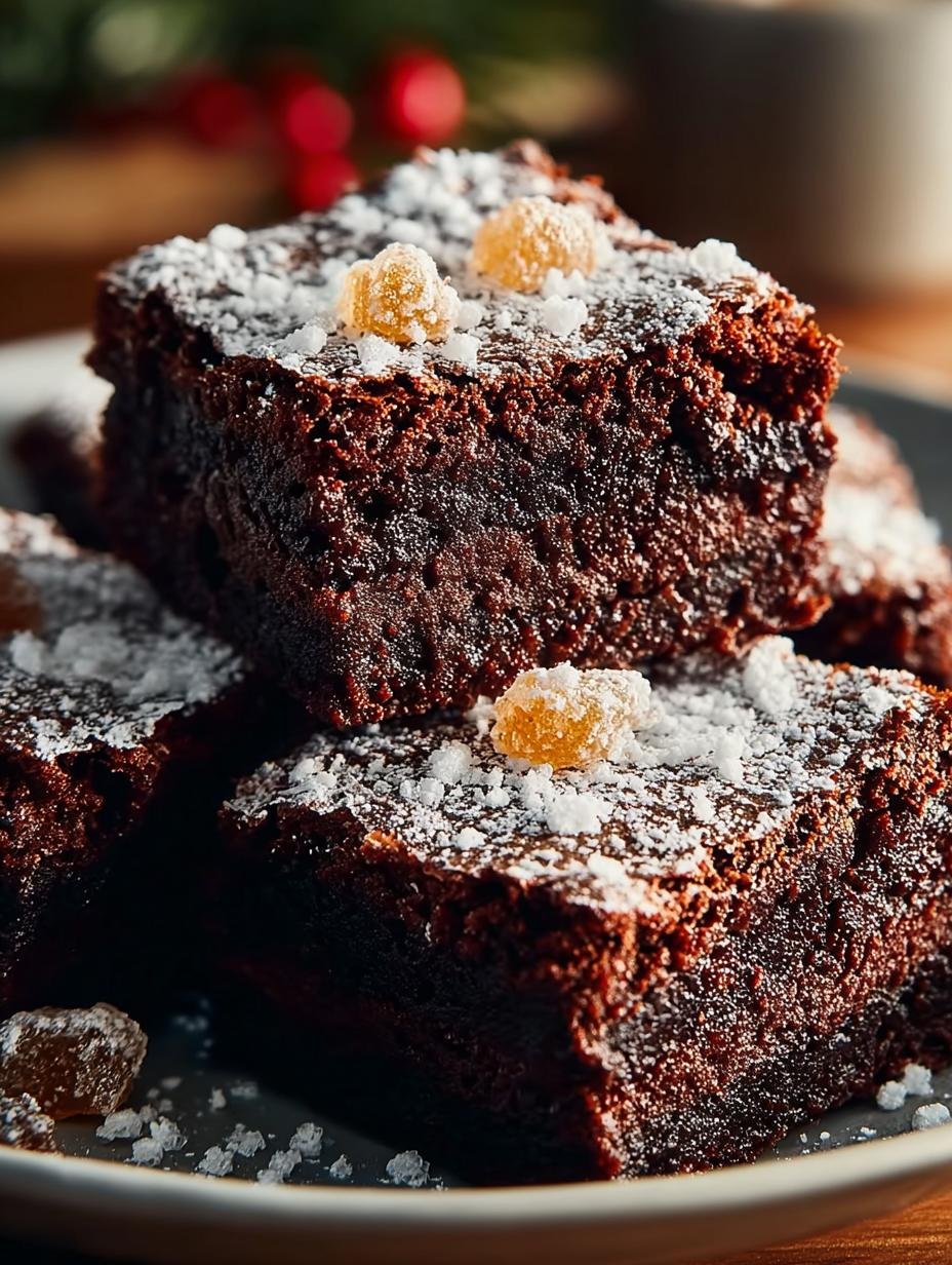 Decadent Spiced Gingerbread Brownies That Delight Your Tastebuds - Decadent Spiced Gingerbread Brownies - main visual representation