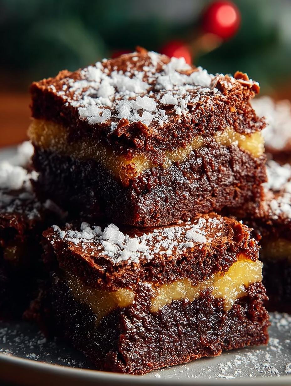 Decadent Spiced Gingerbread Brownies