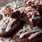 Festive Chocolate Peppermint Cookies