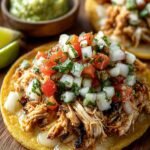 Flavorful Shredded Chicken Tostadas