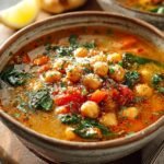 Hearty Mediterranean Chickpea Soup