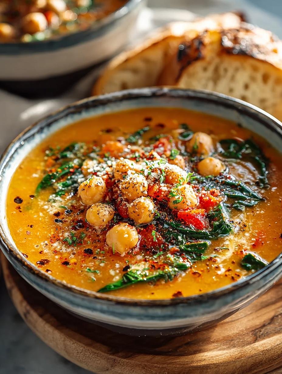 Hearty Mediterranean Chickpea Soup for Cozy Nights - Hearty Mediterranean Chickpea Soup - additional detail