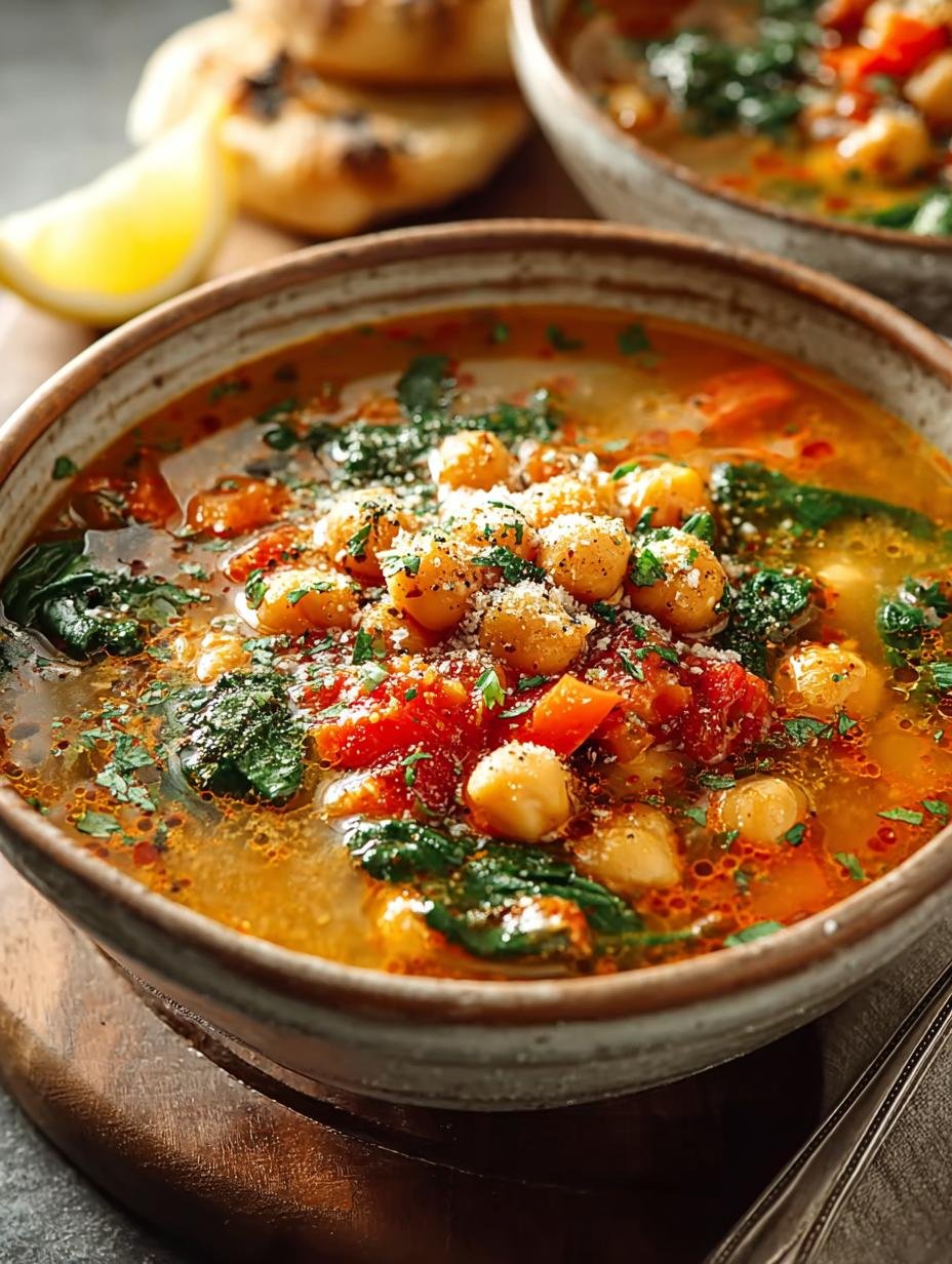 Hearty Mediterranean Chickpea Soup