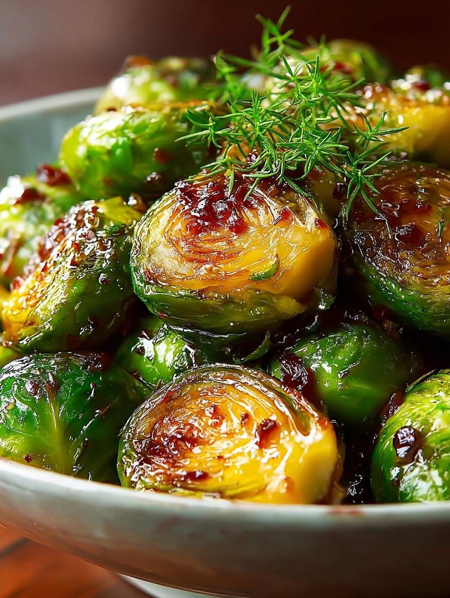 Honey Balsamic Brussels Sprouts