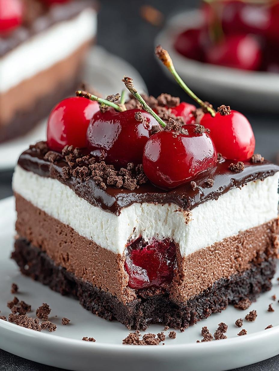 Indulge Black Forest Cheesecake Bars: 5 Decadent Layers - Indulge Black Forest Cheesecake - main visual representation