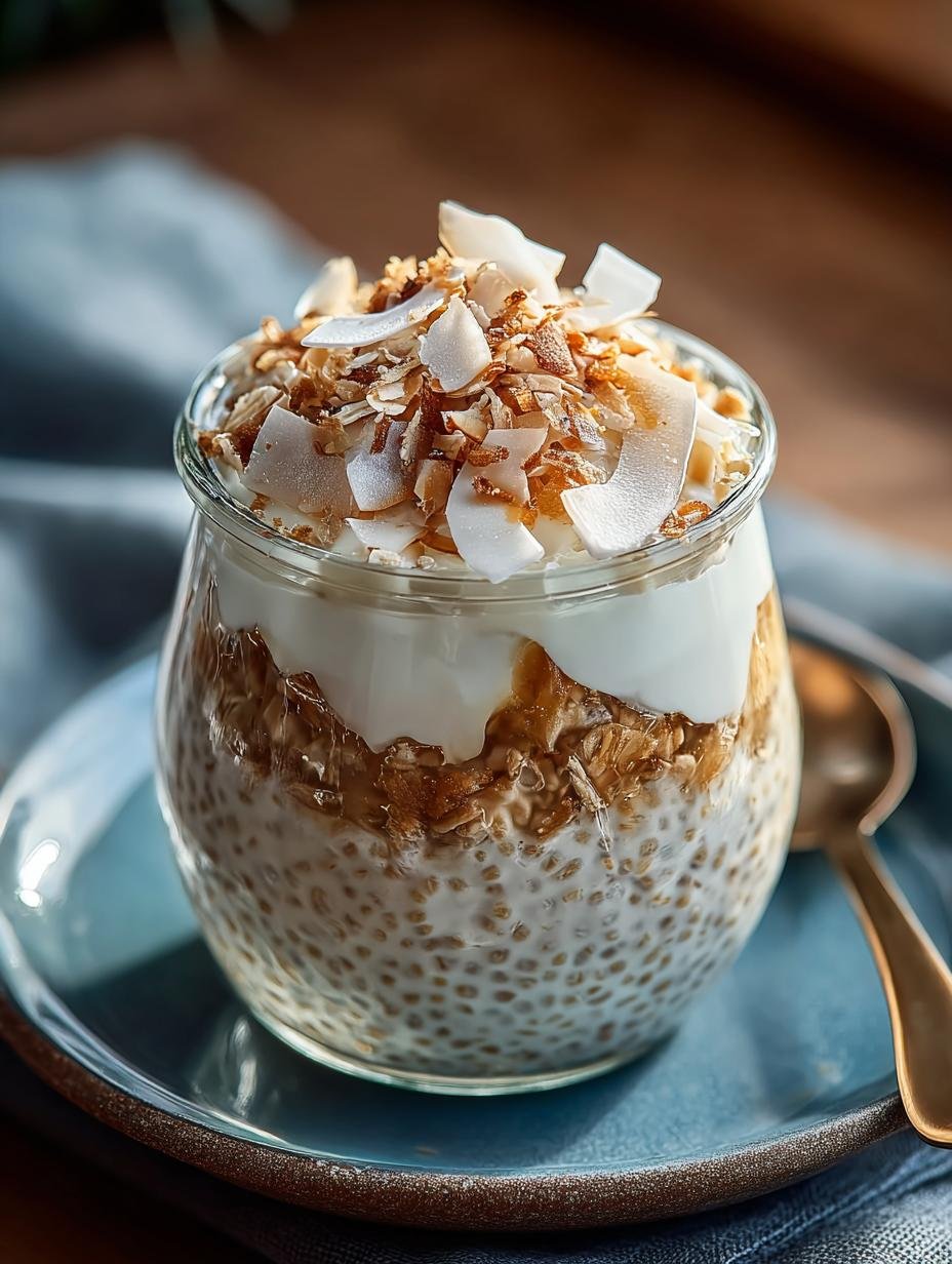 Indulge Creamy Coconut Overnight Oats for Breakfast - Indulge Creamy Coconut Overnight - additional detail