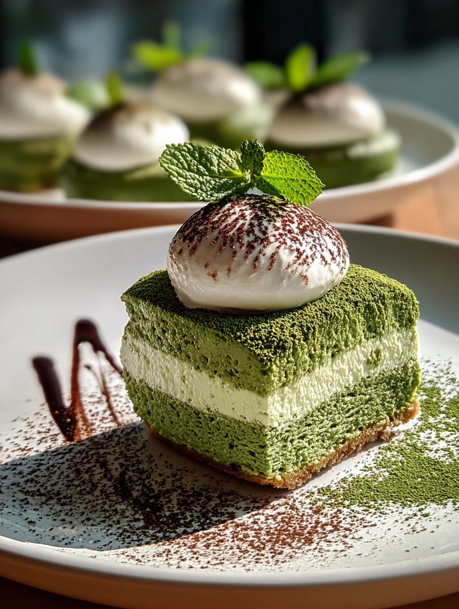 Indulge Creamy Matcha White Chocolate Mousse Domes - Indulge Creamy Matcha White - main visual representation