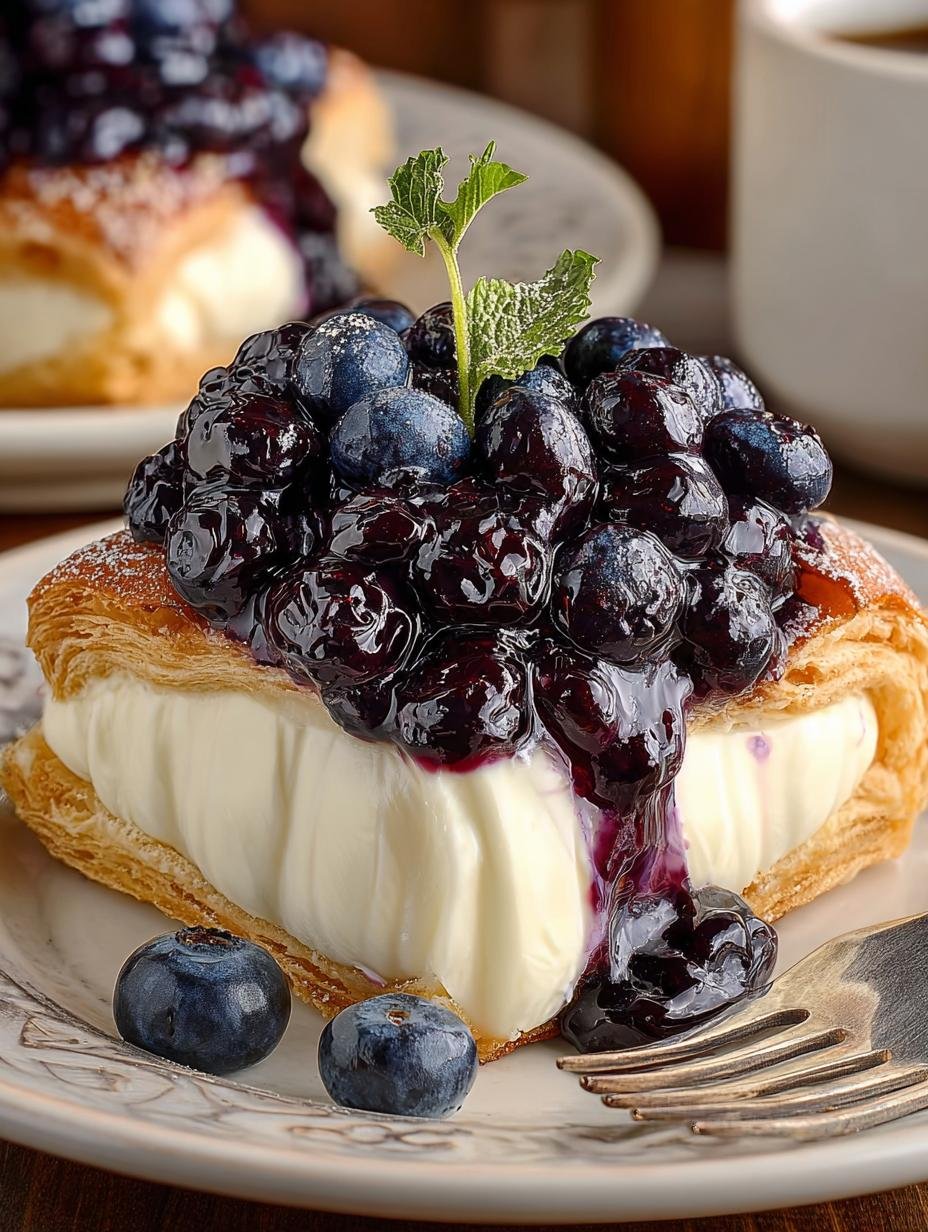 Irresistible Blueberry Cream Cheese Danish Delight - Irresistible Blueberry Cream Cheese - main visual representation