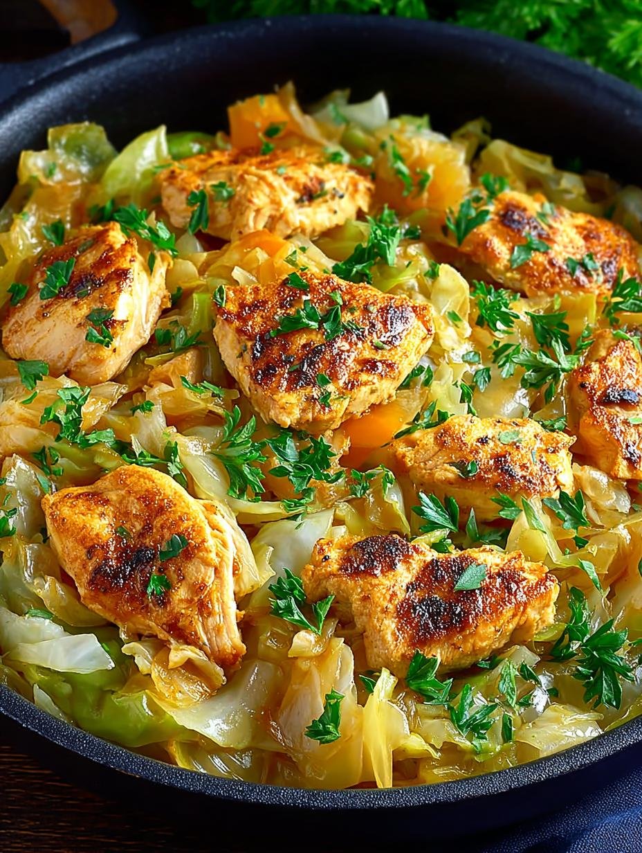 Irresistible Chicken Cabbage Skillet: 30-Minute Delight - Irresistible Chicken Cabbage Skillet - additional detail