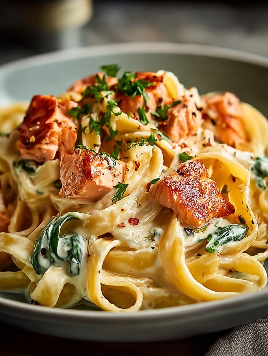 Irresistible Creamy Salmon Pasta