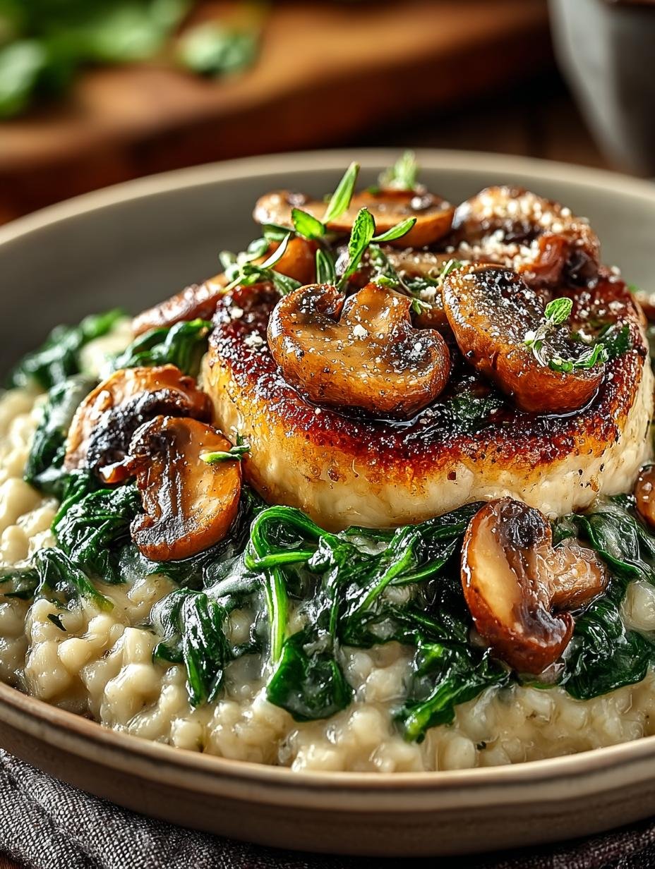 Irresistible Creamy Spinach Mushroom