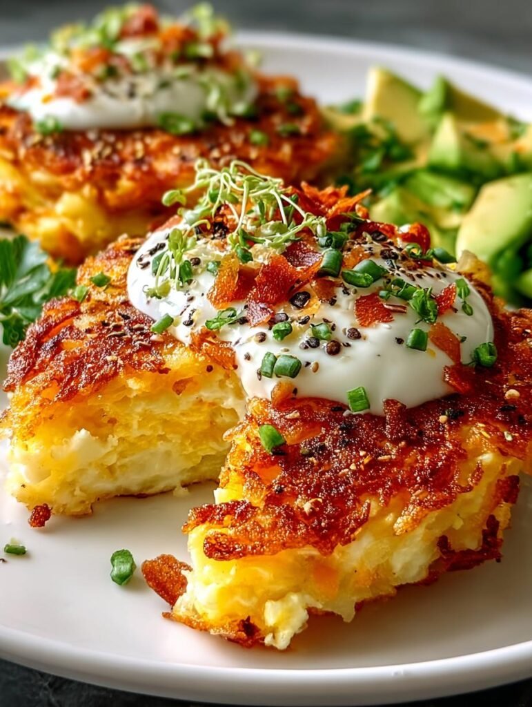 Irresistible Loaded Hash Browns with 4 Toppings – EncantarFlavor