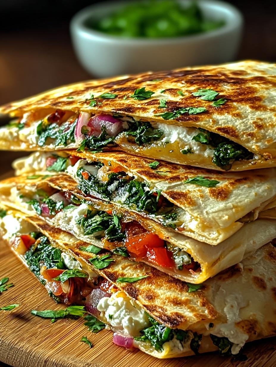 Irresistible Mediterranean Quesadillas with