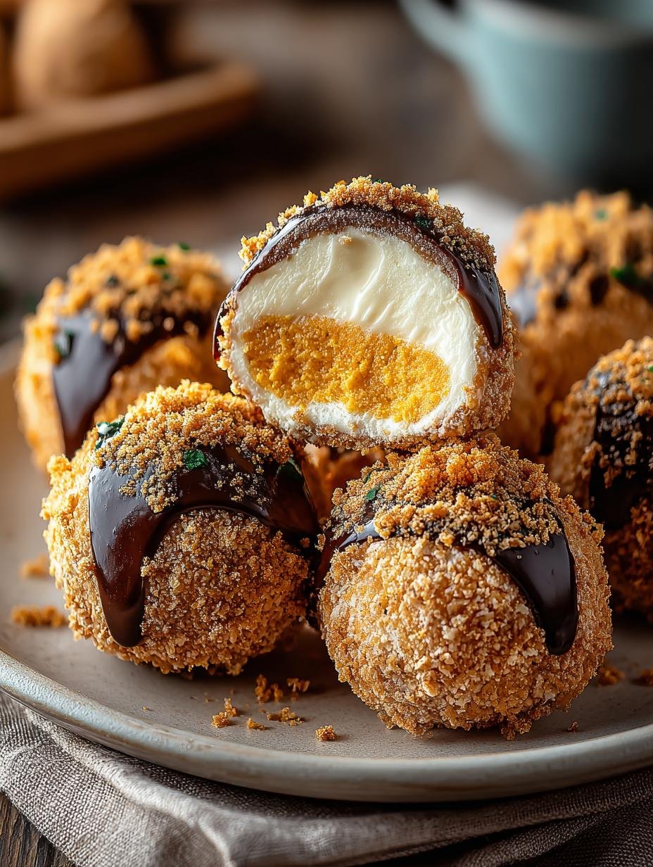 Irresistible Pumpkin Cheesecake Balls: 24 Delightful Treats - Irresistible Pumpkin Cheesecake Balls - main visual representation