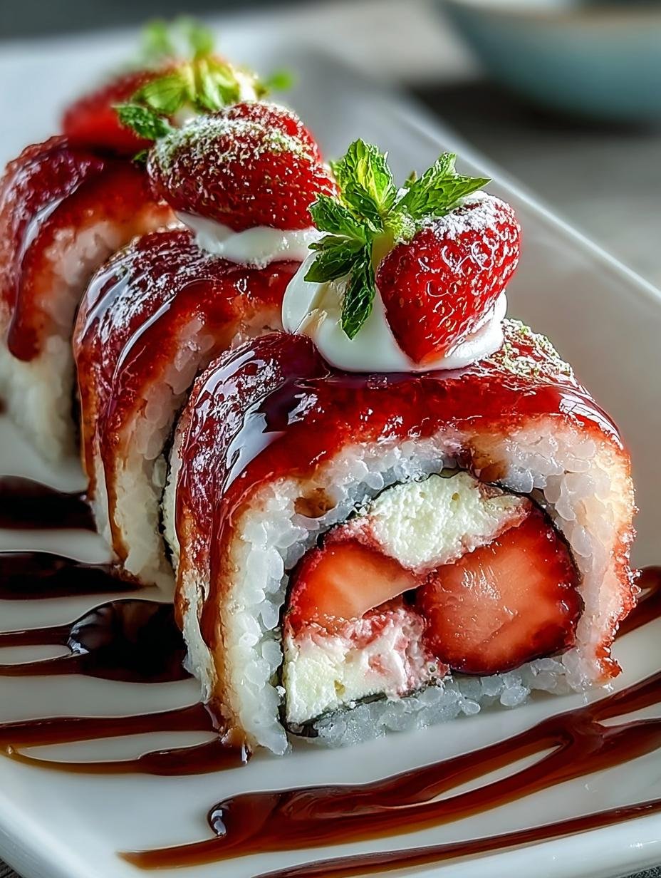 Irresistible Strawberry Shortcake Sushi: 5 Simple Steps - Irresistible Strawberry Shortcake Sushi - main visual representation