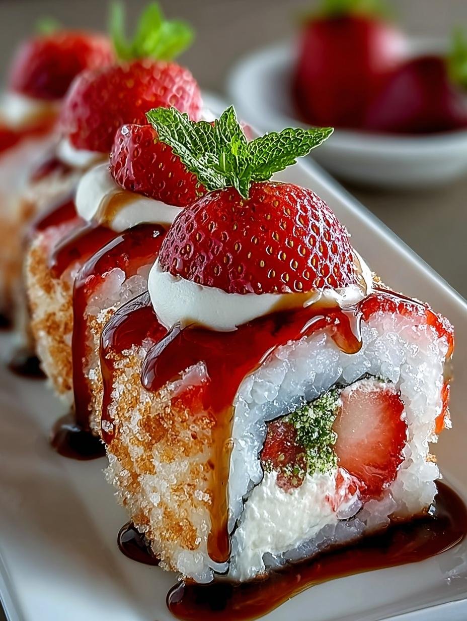 Irresistible Strawberry Shortcake Sushi: 5 Simple Steps - Irresistible Strawberry Shortcake Sushi - additional detail