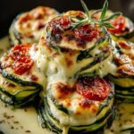Irresistible Three Cheese Zucchini