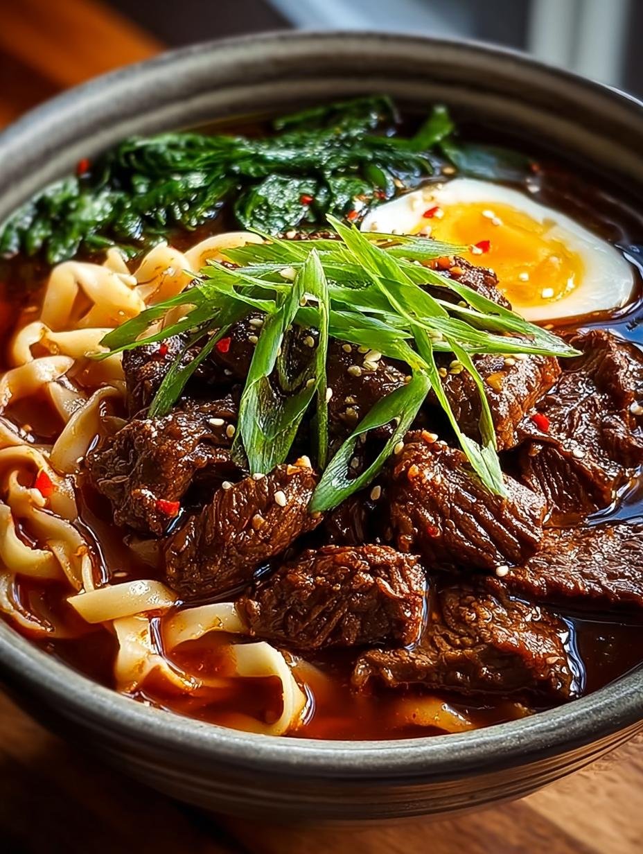 Korean Beef Noodles Flavorful