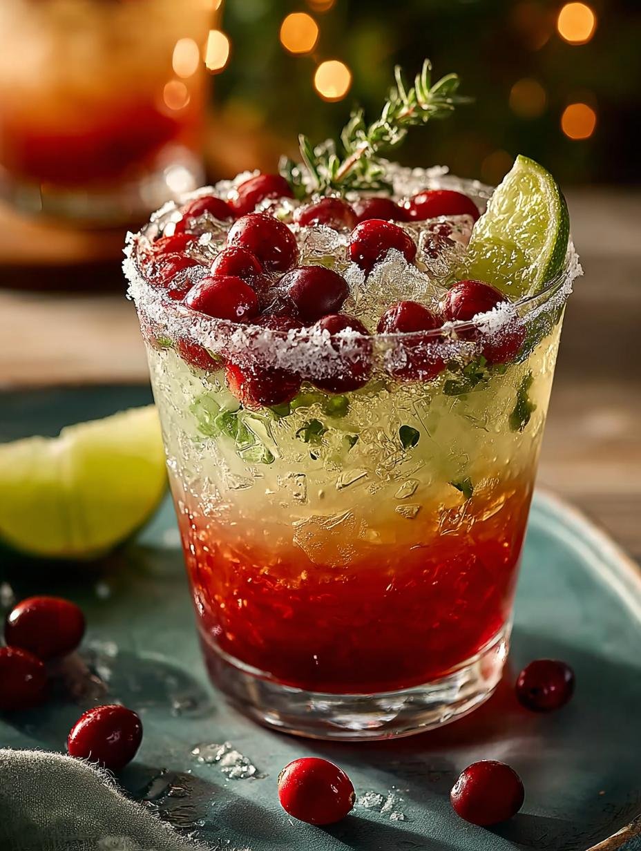 Mistletoe Margarita Mocktail Holiday
