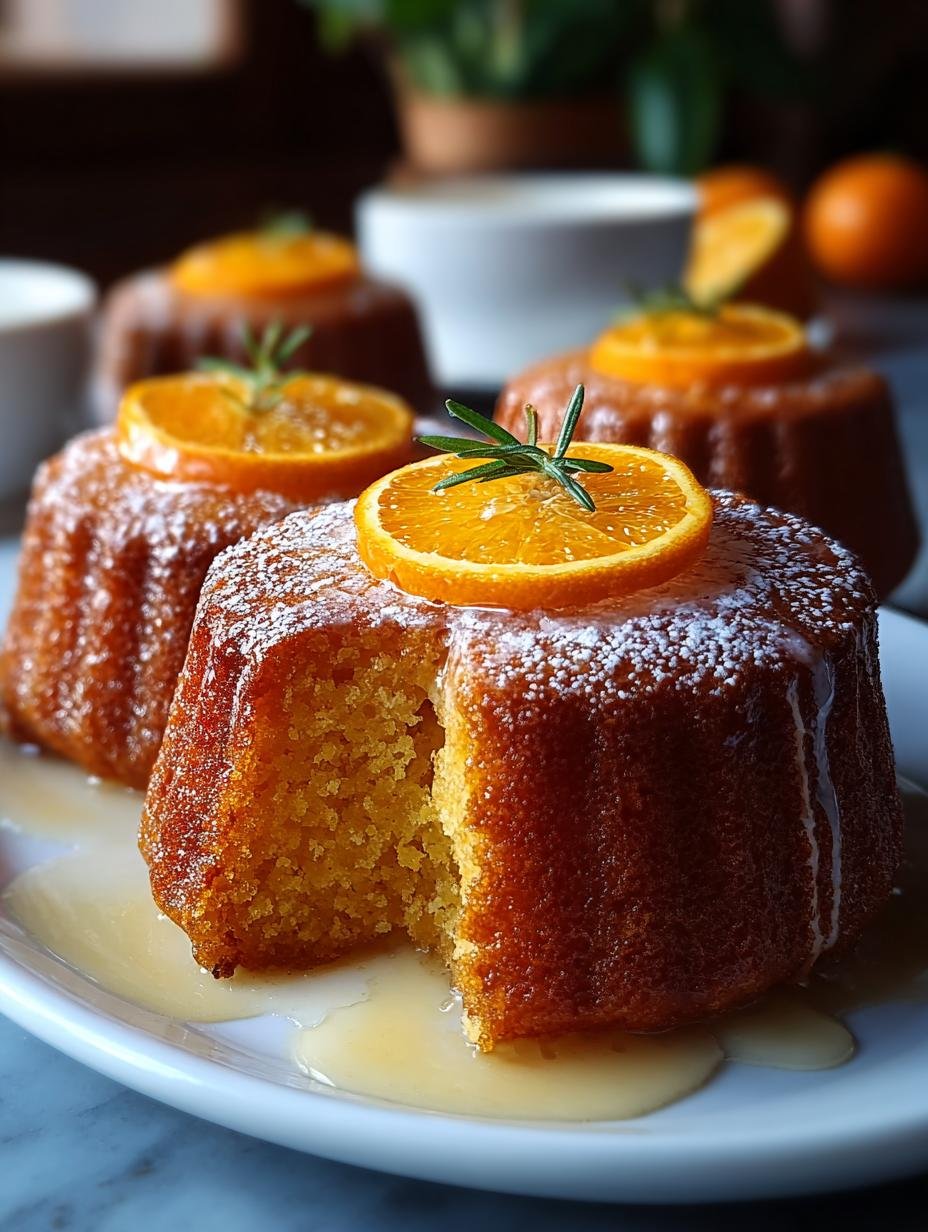 Orange Honey Cakes with