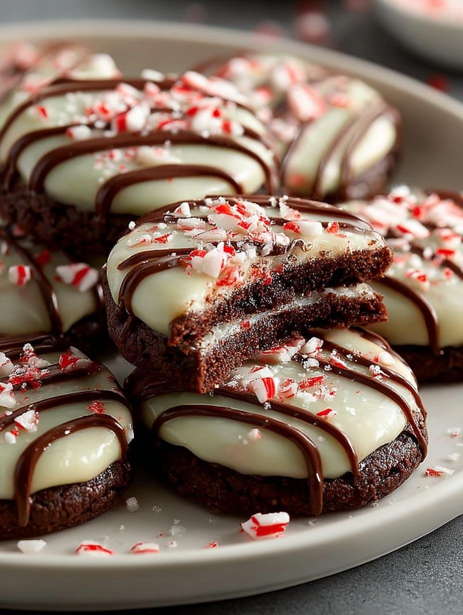 Peppermint Bark Cookies For
