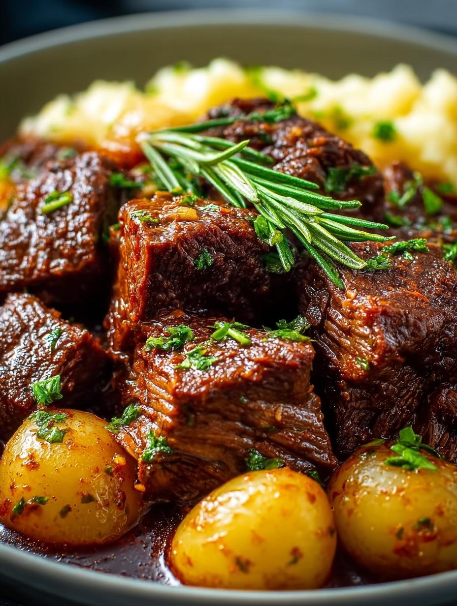 Slow Cooker Garlic Beef