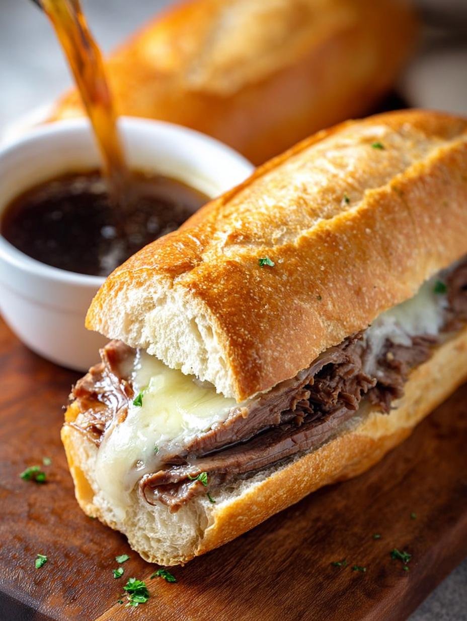 Baked French Dip Sandwiches: 15-Minute Cheesy Bliss - Baked French Dip Sandwiches - main visual representation