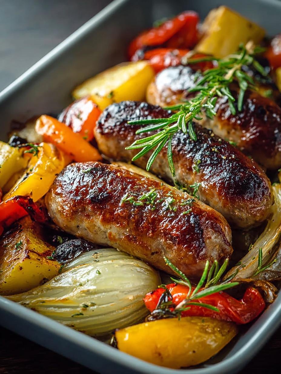 Beef Sausage Tray Bake: 5-Star Comfort Food Delight - Beef Sausage Tray Bake - main visual representation