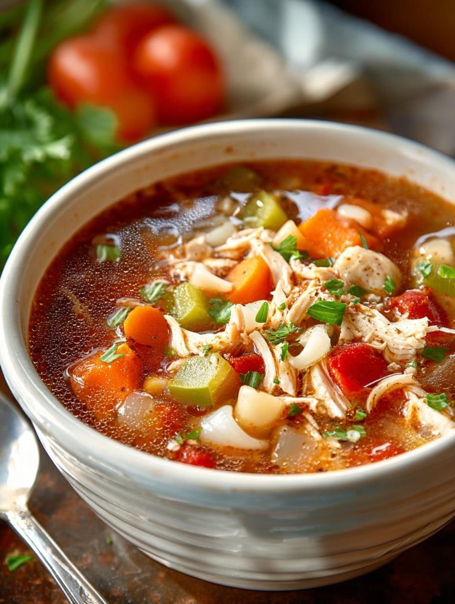 Hearty Chicken Minestrone Soup Ready in 30 Minutes - Chicken Minestrone Soup - additional detail
