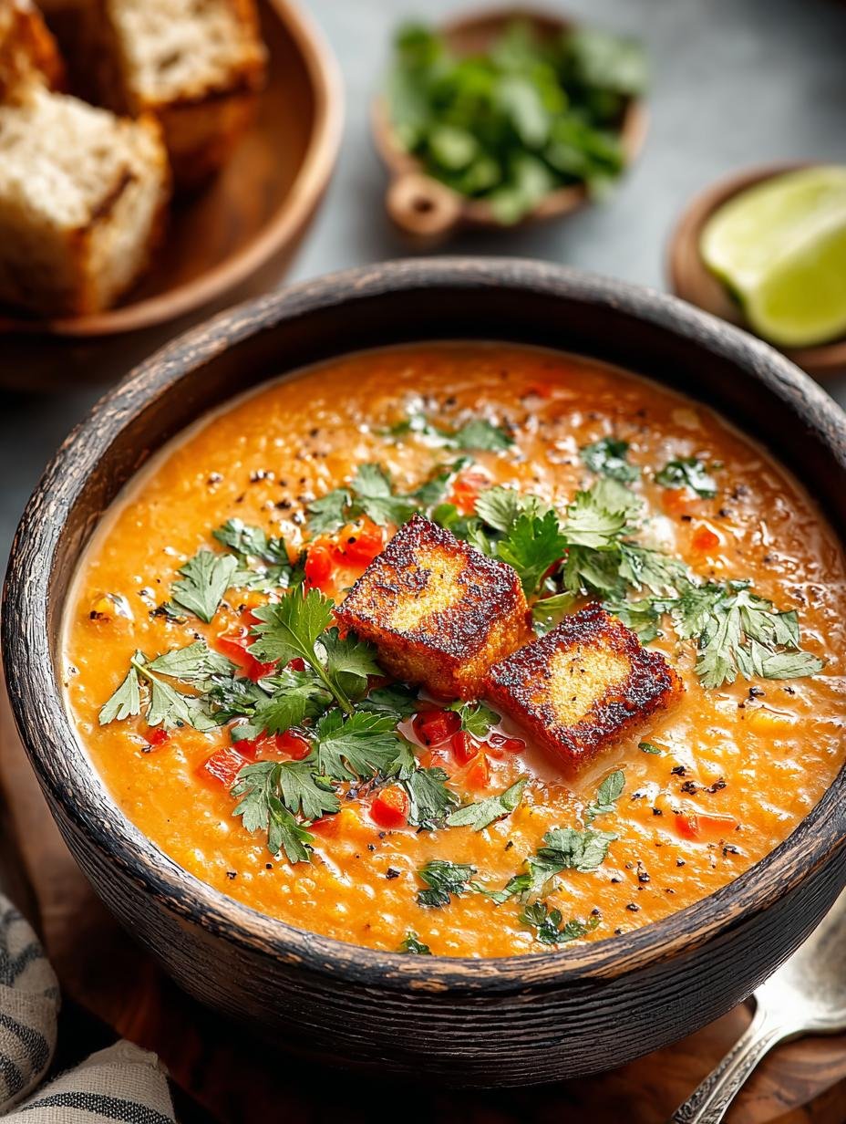 Comforting Red Lentil Soup: 7 Hearty Variations - Comforting Red Lentil Soup - additional detail