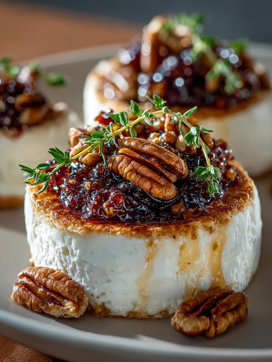 Irresistible Goat Cheese Appetizer with Fig Jam and Pecans Delight - Goat Cheese Appetizer with - main visual representation