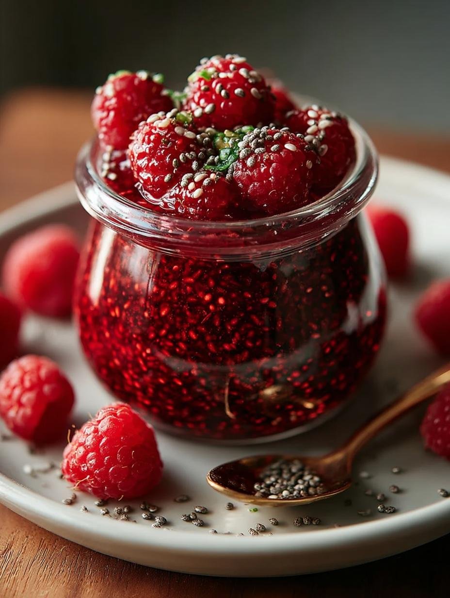 Healthy Raspberry Chia Jam