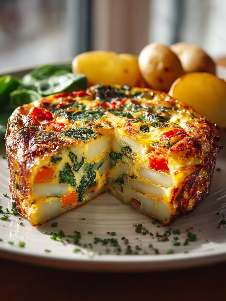 Hearty Potato Veggie Frittata: A Satisfying Breakfast Delight - Hearty Potato Veggie Frittata - main visual representation