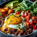 High Protein Cheeseburger Bowls