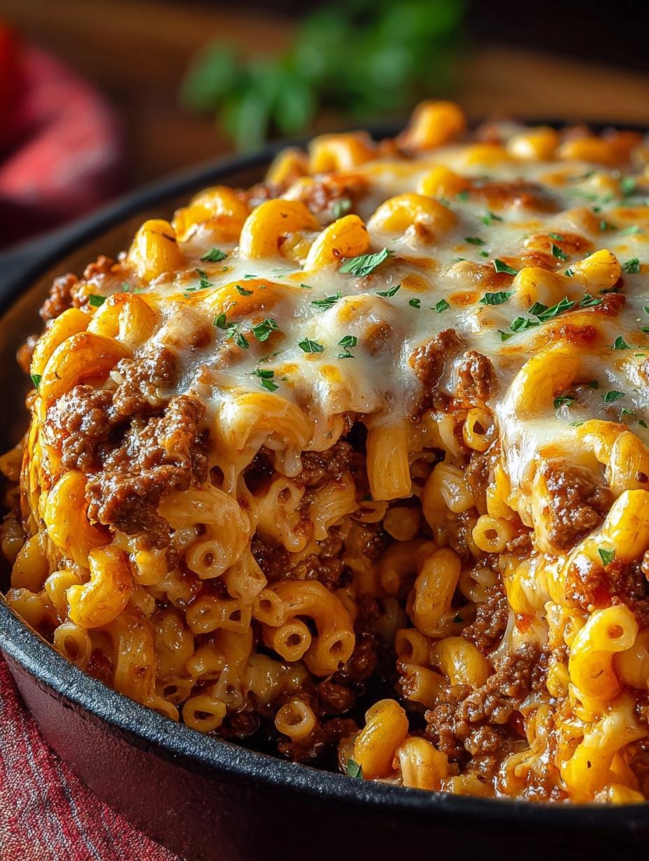 Irresistible Cheesy Beef Macaroni for Cozy Nights - Irresistible Cheesy Beef Macaroni - main visual representation
