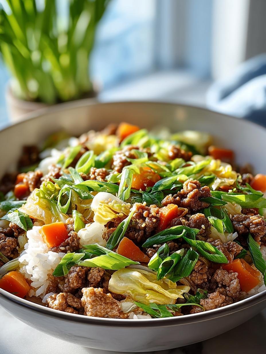 Irresistible Egg Roll Bowl