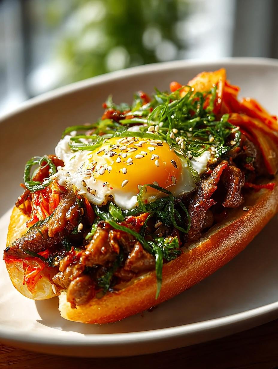 Irresistible Korean Kimchi Bulgogi Cheesesteak Delight Recipe - Irresistible Korean Kimchi Bulgogi - main visual representation