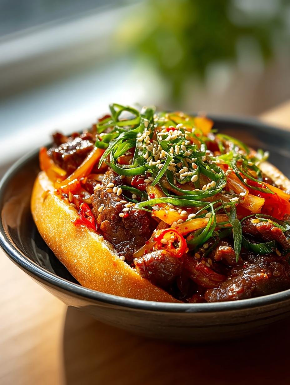 Irresistible Korean Kimchi Bulgogi Cheesesteak Delight Recipe - Irresistible Korean Kimchi Bulgogi - additional detail