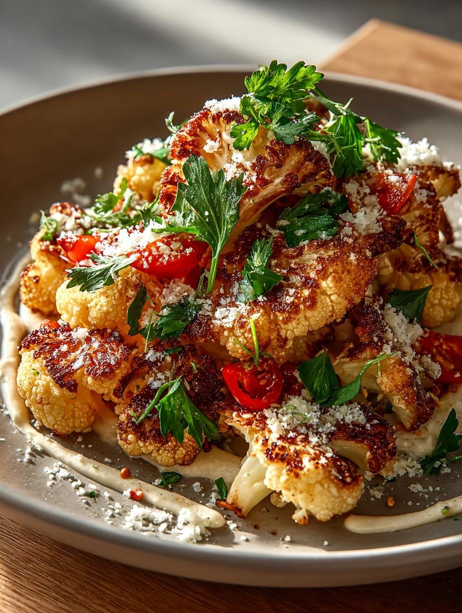 Delicious Moroccan Cauliflower with Tahini Honey Recipe
