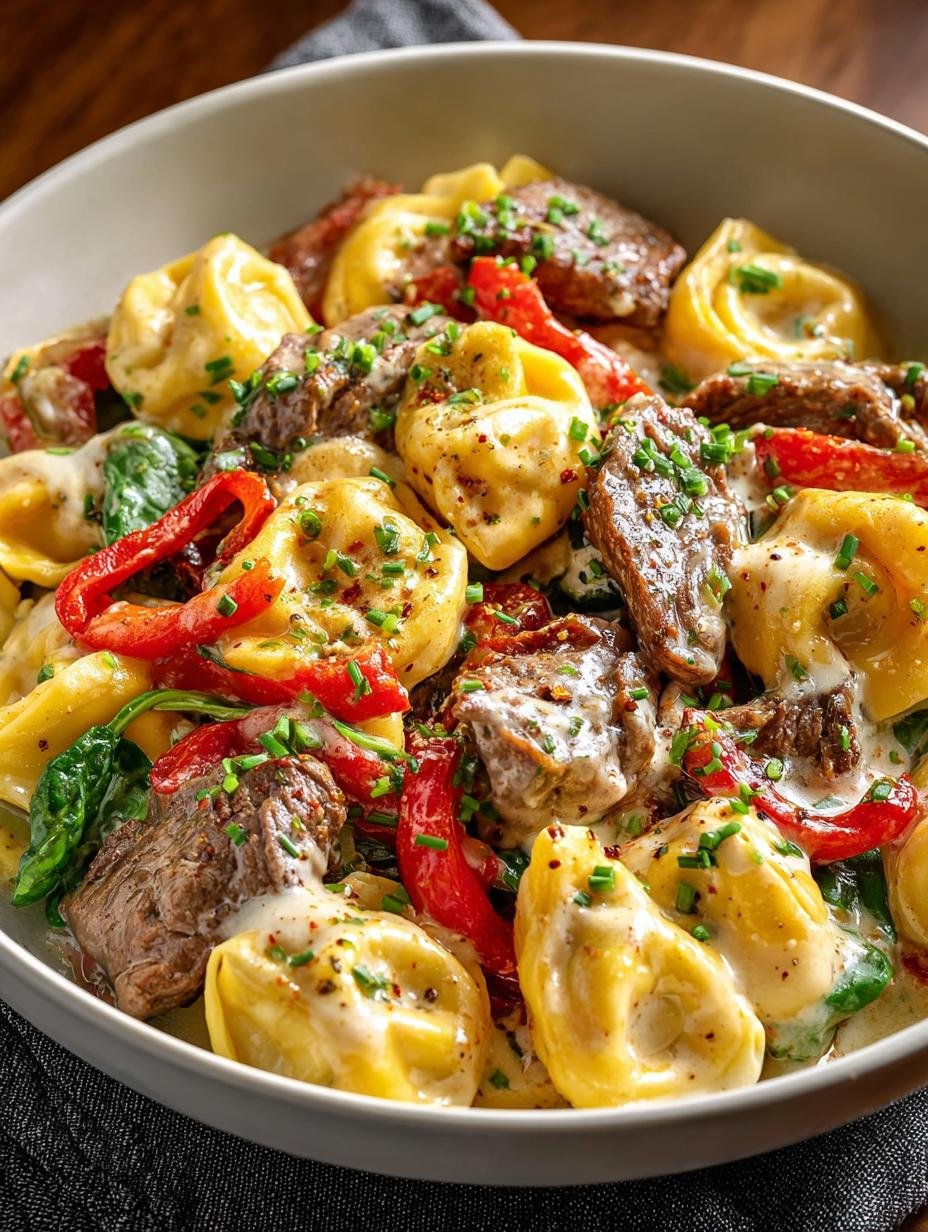 One Pan Cheesesteak Tortellini: 7 Comforting Flavors