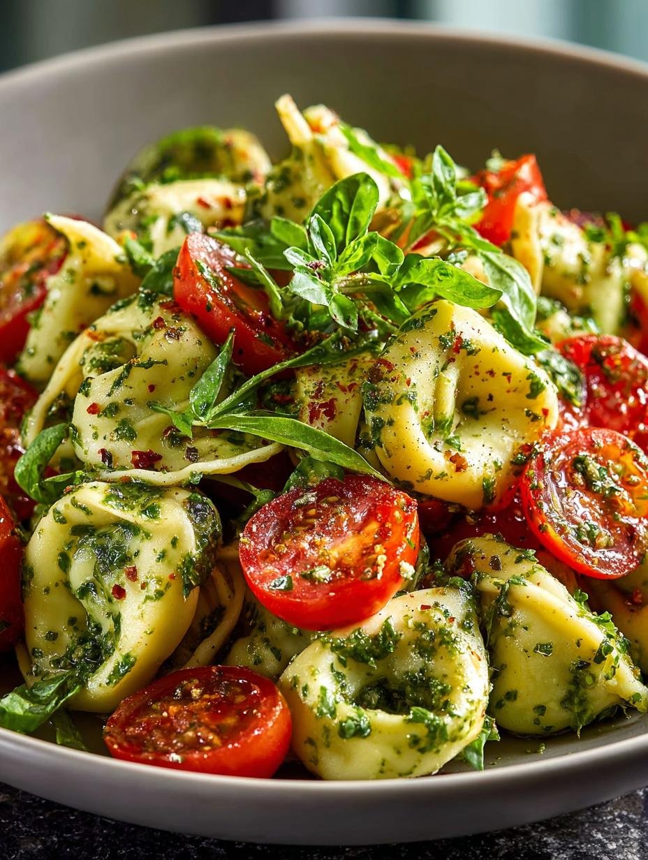 Delicious Pesto Tortellini Salad Fresh for Quick Meals - Pesto Tortellini Salad Fresh - main visual representation