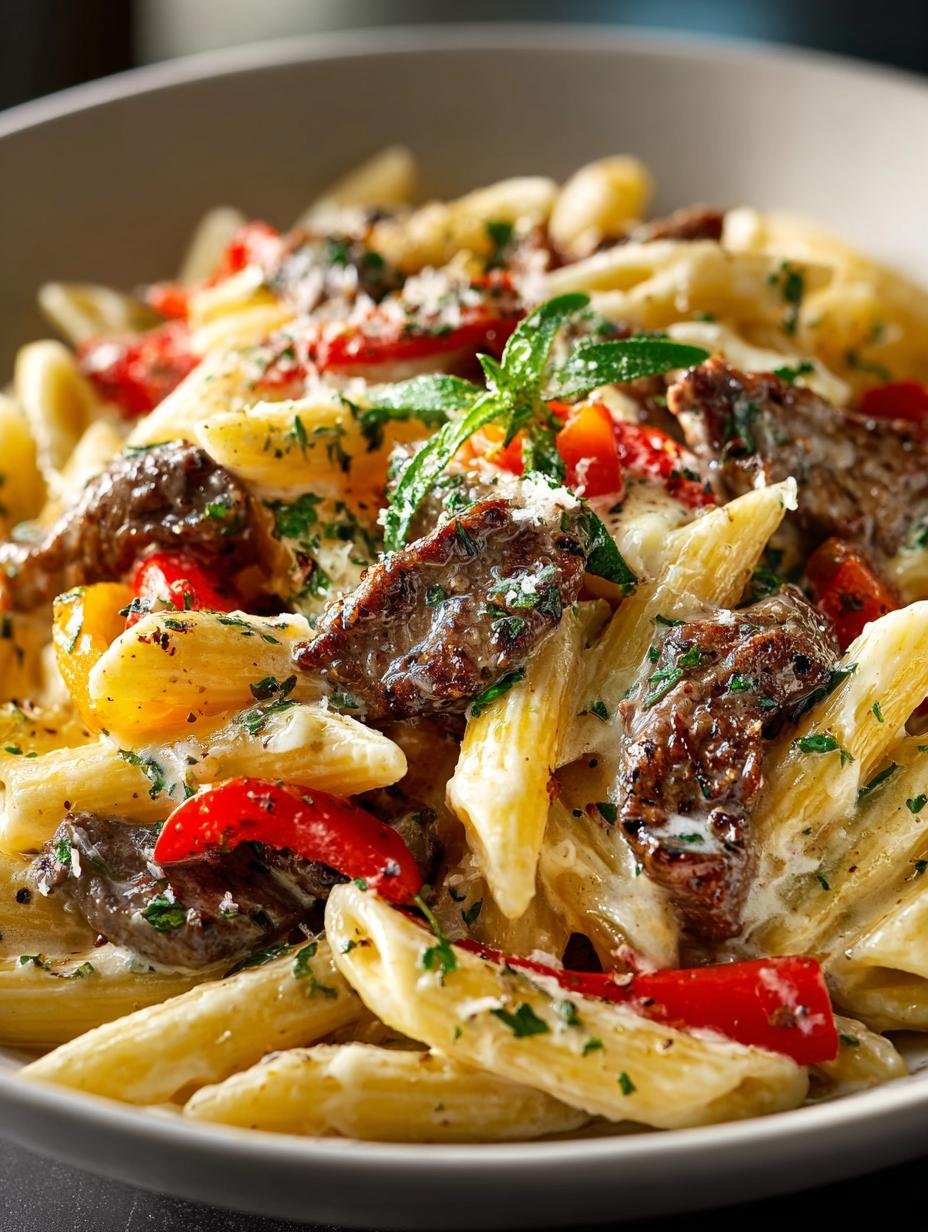 Ultimate Philly Cheesesteak Pasta: Hearty Comfort Dish - Philly Cheesesteak Pasta Hearty - additional detail