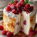 Raspberry Angel Food Cake