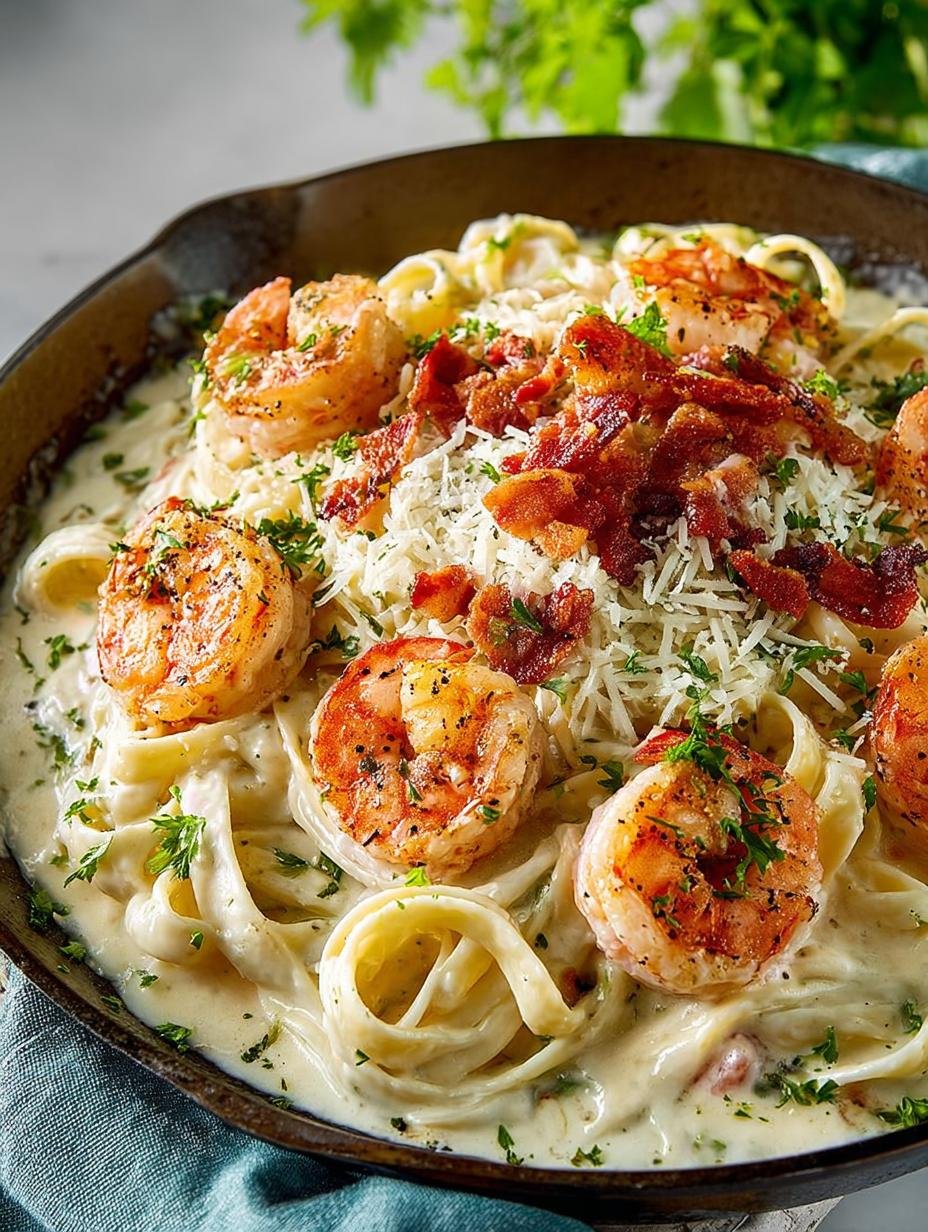 Delicious Shrimp Alfredo in 25 Minutes for Dinner - Shrimp Alfredo - main visual representation