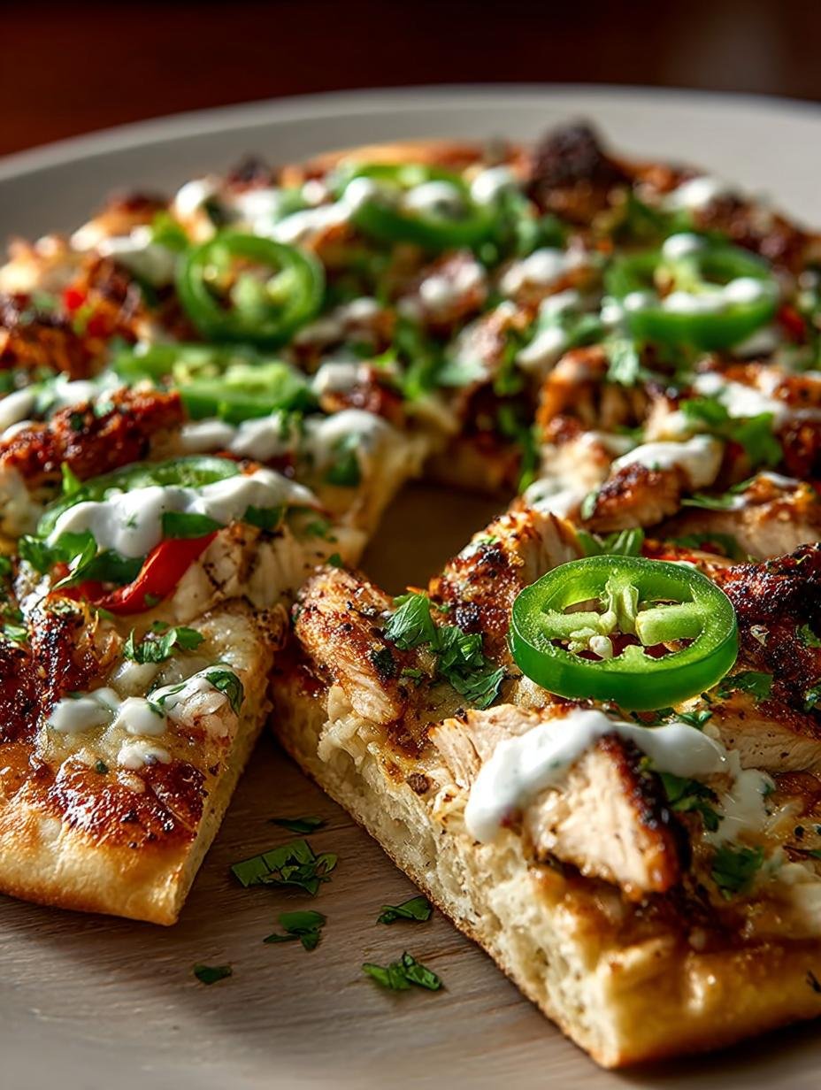 Spicy Cajun Chicken Flatbread with 5 Zesty Ingredients - Spicy Cajun Chicken Flatbread - additional detail