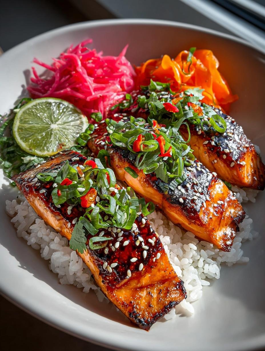 Delicious Teriyaki Salmon Rice Taco Bowls to Savor - Teriyaki Salmon Rice Taco - additional detail