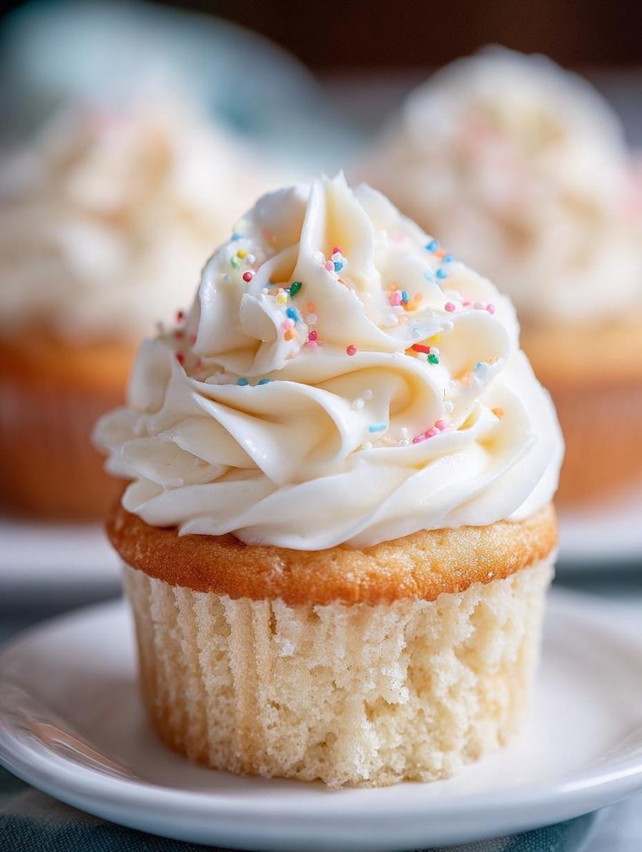 Delicious Vanilla Cupcakes Vanilla Buttercream Recipe - Vanilla Cupcakes Vanilla Buttercream - additional detail